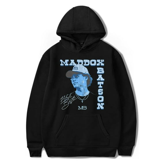 Maddox Batson Photo Merch Unisex Hoodie, Casual Long Sleeve Fashion Pullover Sweatshirt for Men and Women