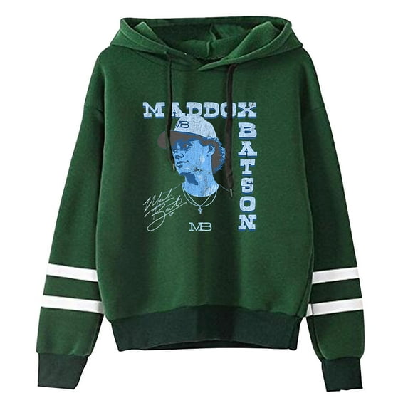 Maddox Batson Photo Pullover Hoodie Unisex Pocketless Long Sleeve Sweatshirt Casual Streetwear Clothes