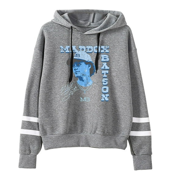 Maddox Batson Photo Pullover Hoodie Unisex Pocketless Long Sleeve Sweatshirt Casual Streetwear Clothes