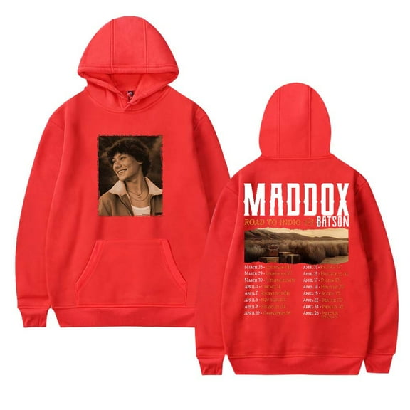 Maddox Batson Road To Indio Tour 2025 Hoodies Women Men Casual Long Sleeve Sweatshirt Fashion Clothes