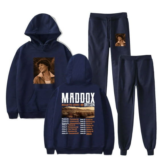 Maddox Batson Road To Indio Tour 2025 Merch Hoodies Jogger Pants Cosplay Unisex Fashion Streetwear