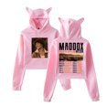 thumbnail image 1 of Maddox Batson Road To Indio Tour 2025 Merch Pullover Female Cat Ears Hoodie Long Sleeve Tee, 1 of 6