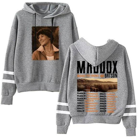 Maddox Batson Road To Indio Tour 2025 Merch Pullovers Pocketless Parallel Bars Sleeve Streetwear