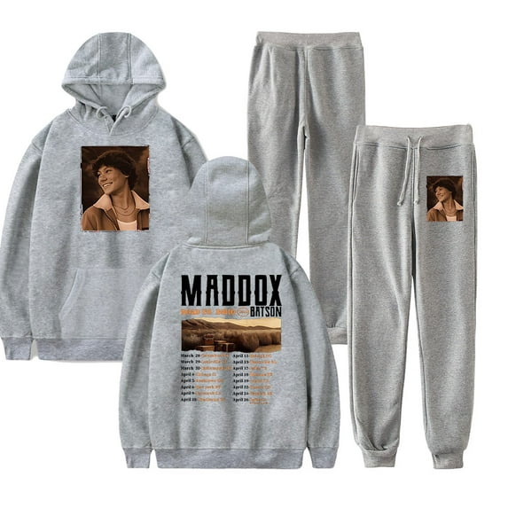 Maddox Batson Road To Indio Tour Hoodie Pants Sets Merch Men/Women Sweatshirt Pants Two Piece Set Streetwear