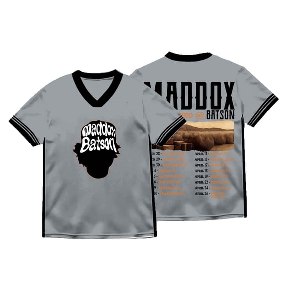 Maddox Batson Road To Indio Tour Merch V-neck Tee Summer Unisex Fashion Short Sleeve T-Shirts