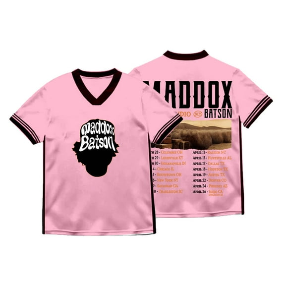 Maddox Batson Road To Indio Tour Merch V-neck Tee Summer Unisex Fashion Short Sleeve T-Shirts