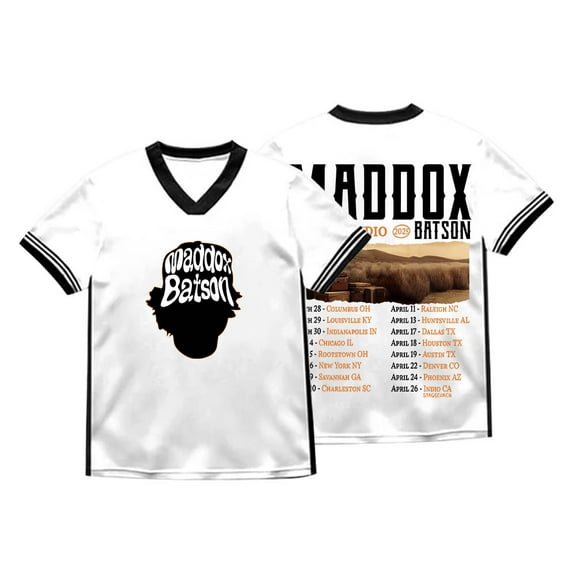 Maddox Batson Road To Indio Tour Merch V-neck Tee Summer Unisex Fashion Short Sleeve T-Shirts