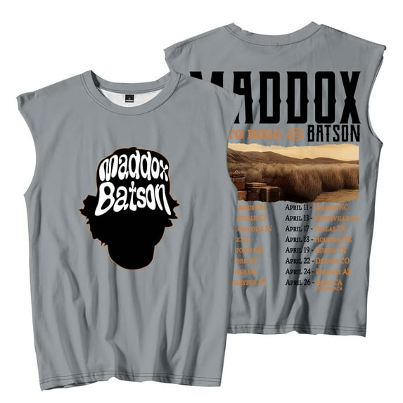 Maddox Batson Road To Indio Tour Sleeveless T-Shirts Summer Unisex Fashion Tank Tops Tee