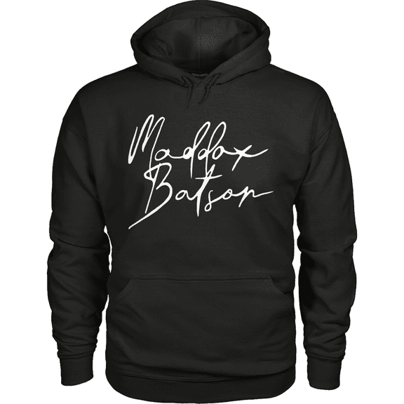 Maddox Batson Signature  Hooded Drawstring Pocket Sweatshirt Men/women  Hip Hop Pullover