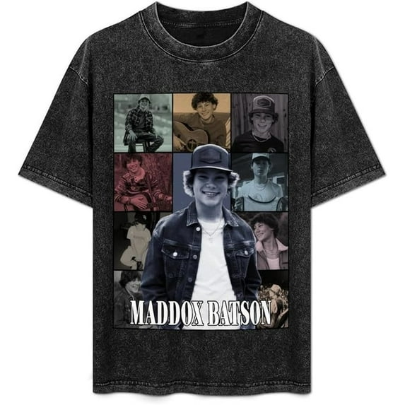 Maddox Batson T-Shirt Vintage Oversized Summer Women Men Casual Fashion Short Sleeved Top