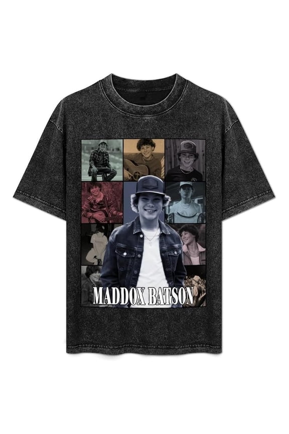 Maddox Batson T-Shirt Vintage Oversized Summer Women Men Casual Fashion Short Sleeved Top