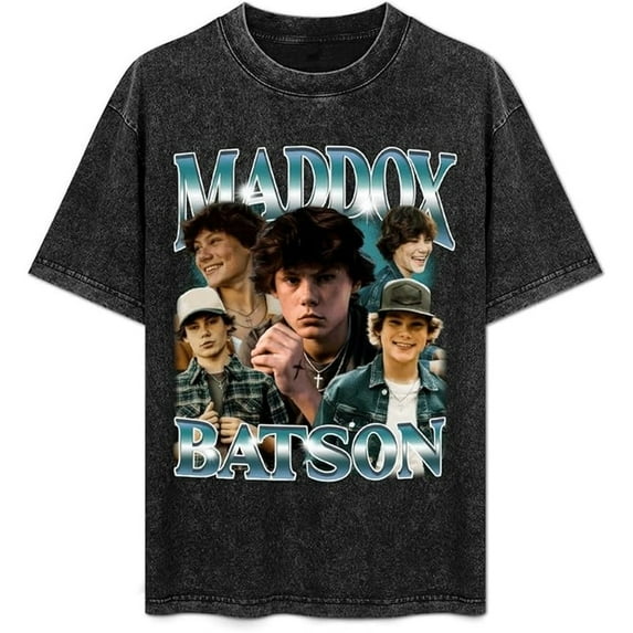 Maddox Batson T-Shirt Vintage Oversized Summer Women Men Casual Fashion Short Sleeved Top