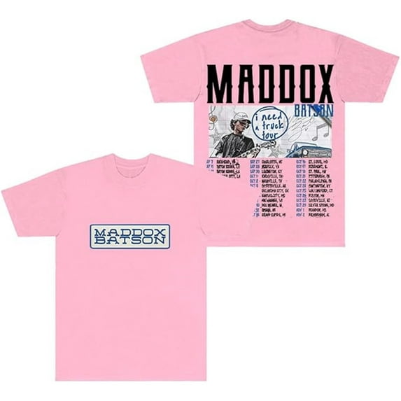 Maddox Batson T-shirt 2025 New Logo Strawberry Logo T-shirt Women Men Short Sleeve Style Tops