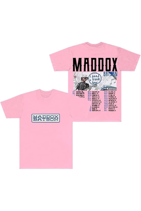 Maddox Batson T-shirt 2025 New Logo Strawberry Logo T-shirt Women Men Short Sleeve Style Tops