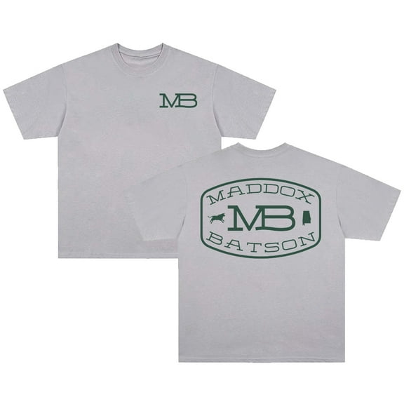 Maddox Batson T-shirt MB Logo Crewneck Short Sleeve Cotton Tee Women Men Streetwear Tops