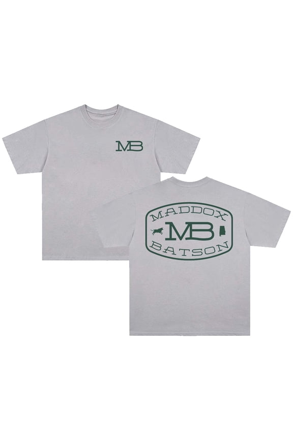 Maddox Batson T-shirt MB Logo Crewneck Short Sleeve Cotton Tee Women Men Streetwear Tops
