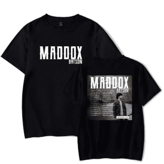 Maddox Batson T-shirt Summer Men's and Women's Comfortable Round Neck Short Sleeve Top