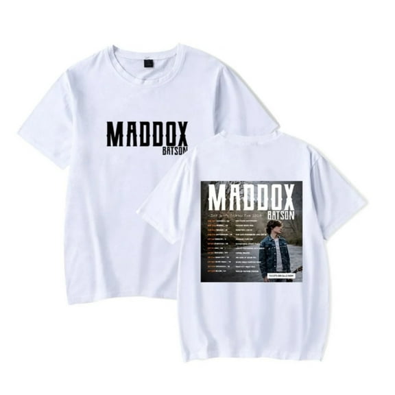 Maddox Batson T-shirt Summer Men's and Women's Comfortable Round Neck Short Sleeve Top