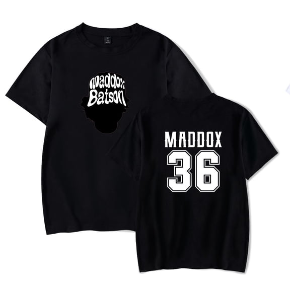 Maddox Batson T-shirt Summer Men's and Women's Comfortable Round Neck Short Sleeve Top