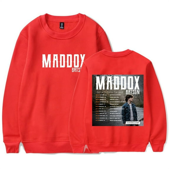 Maddox Batson Tour 2024 Sweatshirt Unisex Crewneck Hip Hop Pullover Fashion Clothes