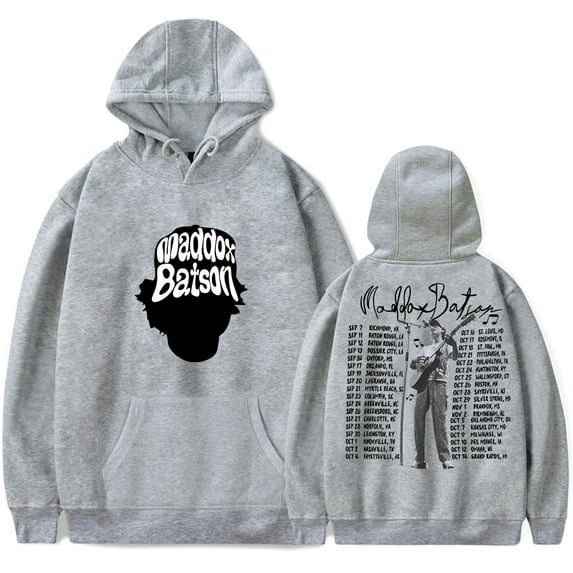 Maddox Batson Tour Hoodies Long Sleeve Streetwear Cosplay Women Men Hooded Sweatshirts