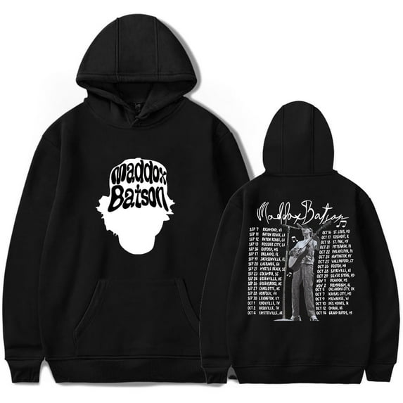 Maddox Batson Tour Hoodies Long Sleeve Streetwear Cosplay Women Men Hooded Sweatshirts