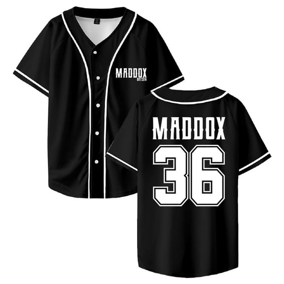 Maddox Batson Tour Maddox 36 Logo Baseball Jersey Shirts Short Sleeve Tee Women Men Streetwear Tops