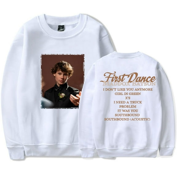 Maddox Batson Tracklist Long Sleeve First Dance Merch Cosplay Unisex Fashion Streetwear Sweatshirts