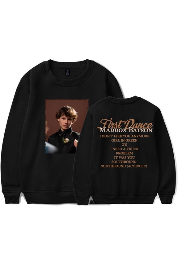 Maddox Batson Tracklist Long Sleeve First Dance Merch Cosplay Unisex Fashion Streetwear Sweatshirts