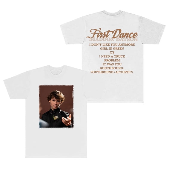 Maddox Batson Tracklist T-Shirts First Dance Merch Tee Women Men Fashion Streetwear Short Sleeve Tee