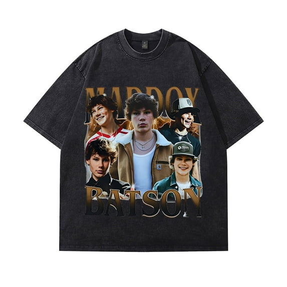 Maddox Batson Vintage 90s Washed cotton Tshirt Merch Women Men Casual Short Sleeve Fashion Tee Shirt