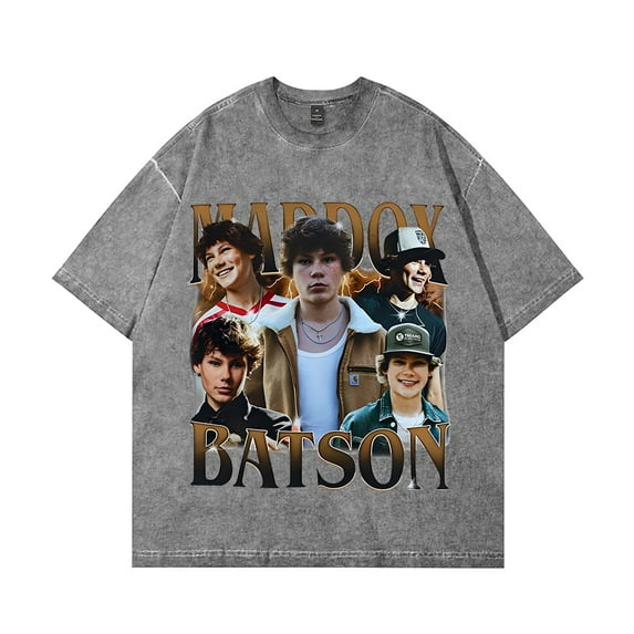 Maddox Batson Vintage 90s Washed cotton Tshirt Merch Women Men Casual Short Sleeve Fashion Tee Shirt