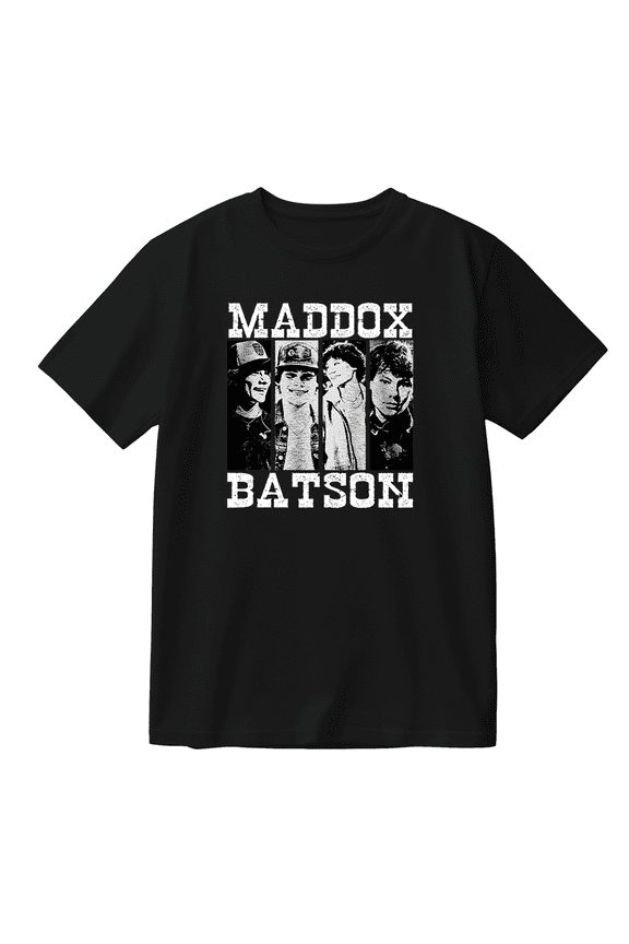 Maddox Batson Vintage Cotton T-shirt Women Men Short Sleeve Crewneck Fashion Tee