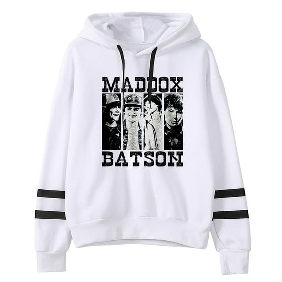 Maddox Batson Vintage Hoodie Unisex Pocketless Long Sleeve Sweatshirt Casual Fashion Pullovers
