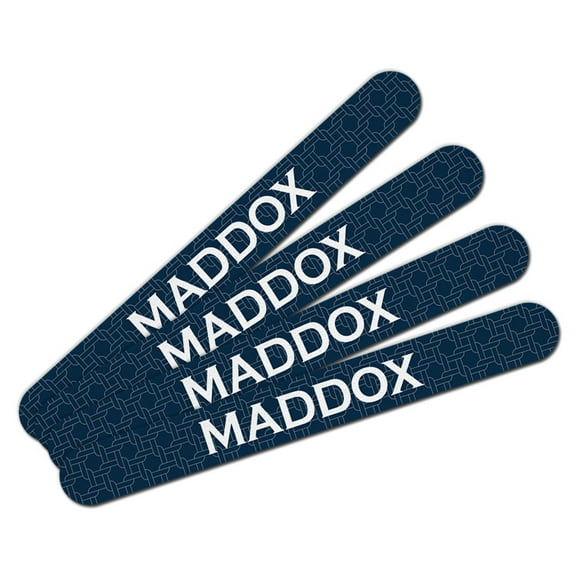 Maddox Double-Sided Nail File Emery Board Set 4 Pack