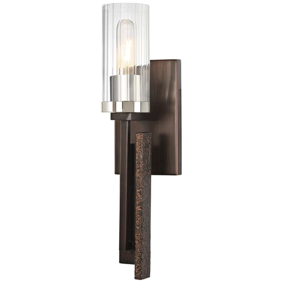 Maddox Roe 18" Wall Sconce in Iron Ore with Gold Dust Highlight
