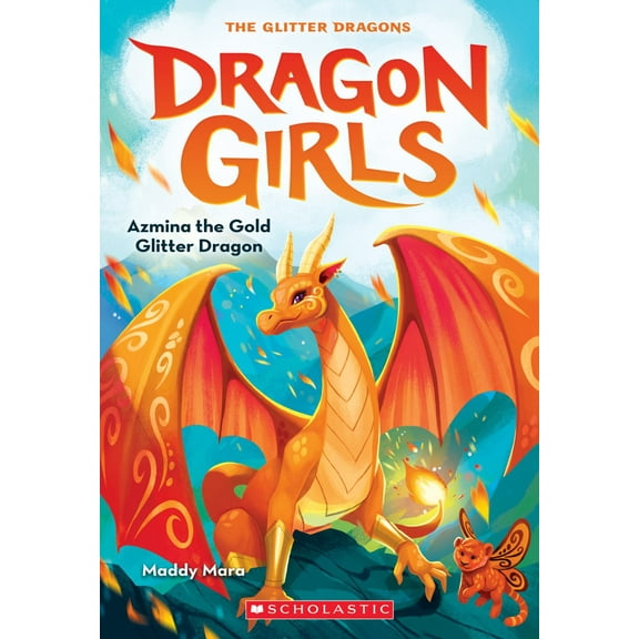 Azmina the Gold Glitter Dragon (Dragon Girls #1) (Paperback)