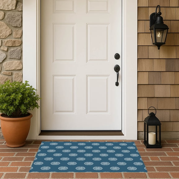 Maddy Teal Outdoor Doormat