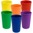 Made in 9 Oz. Open Cups for Toddlers, Pack of 6 Durable, Reble, and