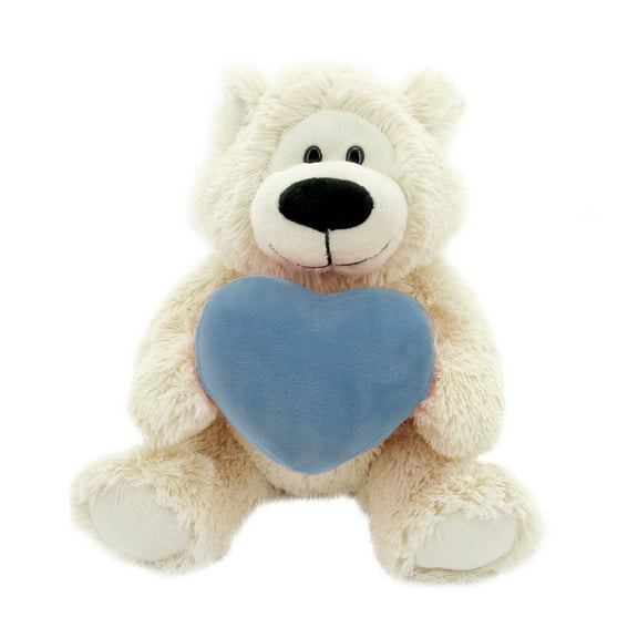 Made by Aiens Sophie Bear 12 Inch with Custom Powder Heart - Cream Teddy Bear Stuffed Animal - Holidays Personalized Gift for Kids, Girls, Boys and Your Loved Ones