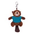 thumbnail image 1 of Made by Alien Personalized Cute Stuffed Animal Beaver Plush Key Chain, Fashion Accessory Backpack Clips, Kindergarten Gift, Handbag Pendant (Turquoise Shirt), 1 of 1