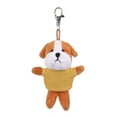 thumbnail image 1 of Made by Alien Personalized Cute Stuffed Animal Bull Dog Plush Key Chain, Fashion Accessory Backpack Clips, Kindergarten Gift, Handbag Pendant (Yellow Shirt), 1 of 2