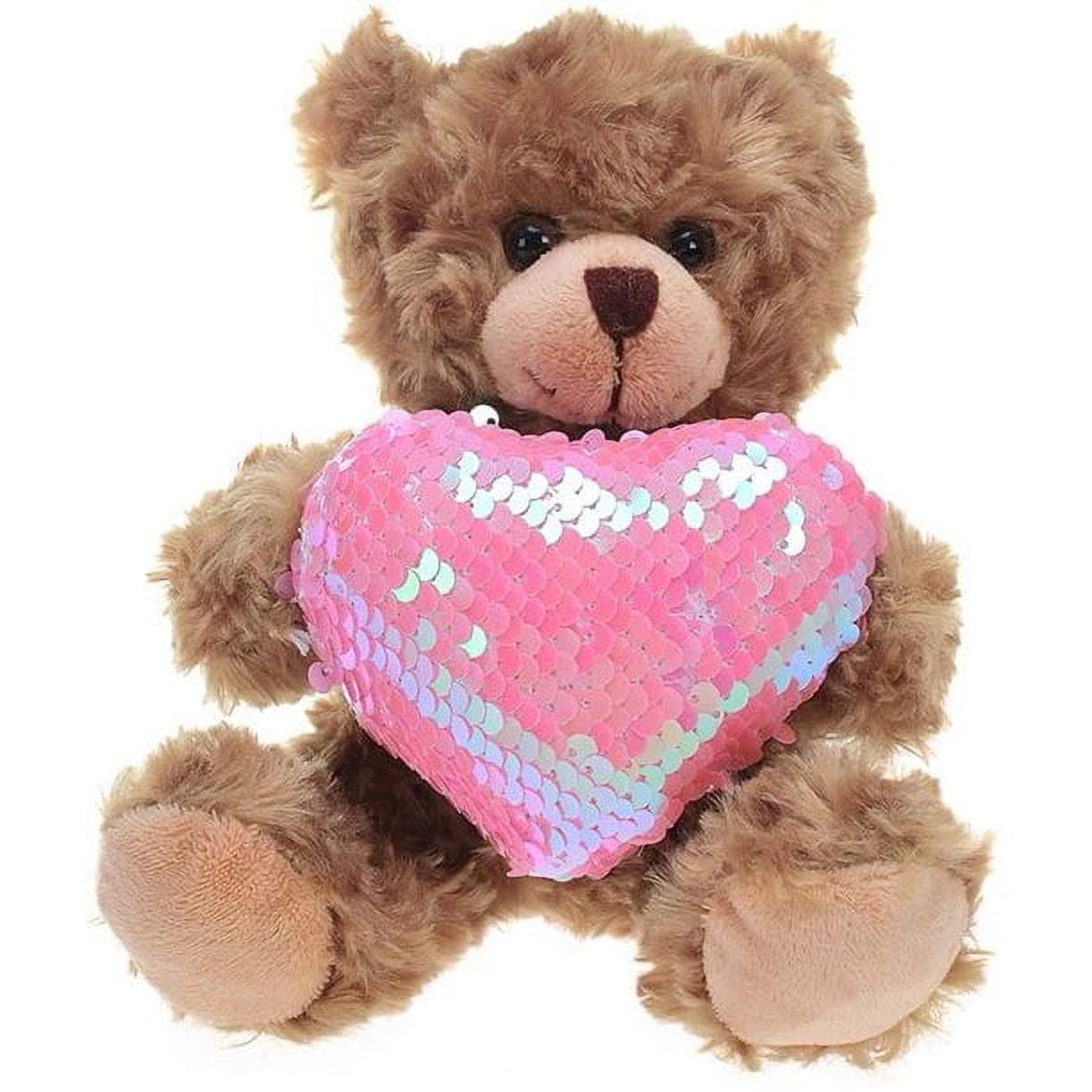 Made by Aliens Brown Mocha Heart Bear Stuffed Animal Love You Bear