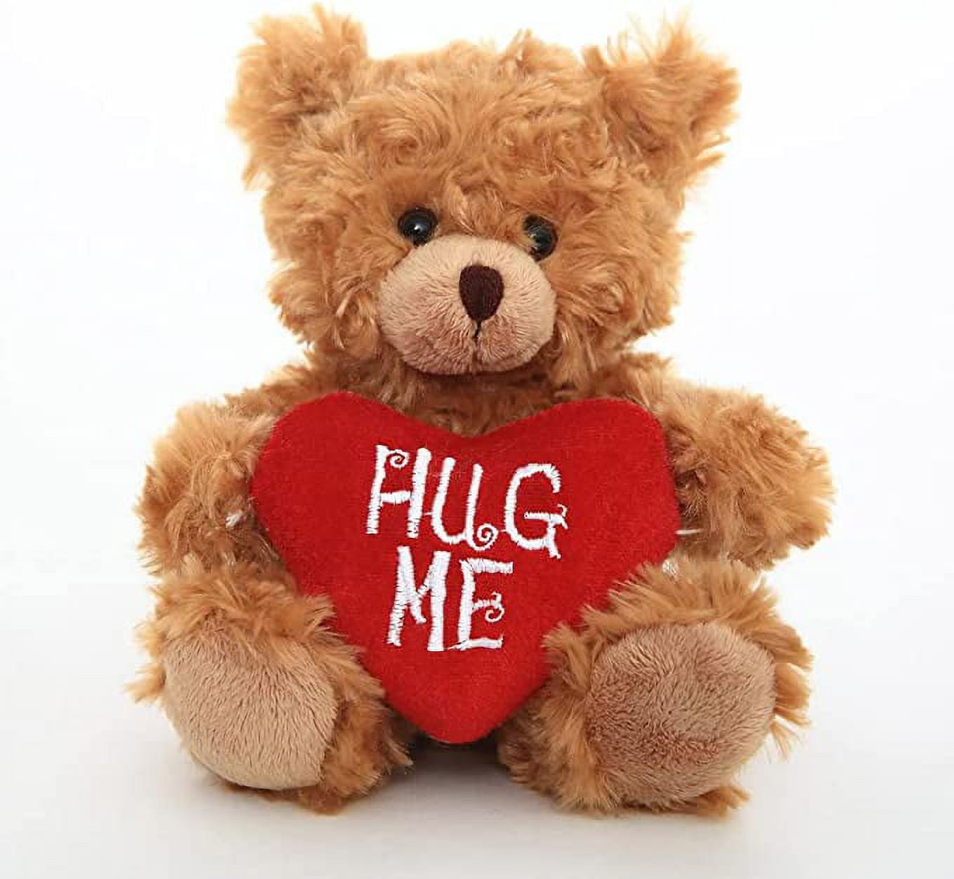 Made by Aliens Mocha Heart Bear Plush Stuffed Animal Hug Me Bears