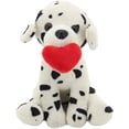 thumbnail image 1 of Made by Aliens Personalized Cute Pawpals Puppy Dog- Stuffed Animal Plush Toy-with Red Heart-Perfect Gift for Valentine Day- Graduation Day- Birthday- 8 inches (Dalmatian), 1 of 2