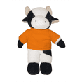 thumbnail image 1 of Made by Aliens 8 Inch Floppy Cow with Tee Plush Stuffed Animal Personalized Gift - Custom Text on Shirt - Great Present for Mothers Day, Valentine Day, Graduation Day, Birthday (Orange), 1 of 1