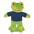 thumbnail image 1 of Made by Aliens Personalized Floppy Frog with Tee Stuffed Animal Plush Toy -Custom Text on Shirt - Perfect Gift for Valentine Day- Graduation Day-Birthday -8 inches (Navy Blue), 1 of 1