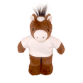 thumbnail image 1 of Made by Aliens Personalized Floppy Horse -with White Tee- Stuffed Animal Plush Toy-Custom Text on Shirt -Perfect Gift for Valentine Day- Graduation Day- Birthday-8 inches, 1 of 1