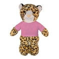 thumbnail image 1 of Made by Aliens Personalized Floppy Leopard-with Tee- Stuffed Animal Plush Toy- Custom Text on Shirt-Perfect Gift for- Valentine Day- Graduation Day- Birthday 8 inches (Pink), 1 of 1
