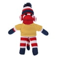 thumbnail image 1 of Made by Aliens 10 Inch Patriot Sock Monkey with Tee Plush Stuffed Animal Personalized Gift - Custom Text on Shirt - Great Present for Mothers Day, Valentine Day, Graduation Day, Birthday (Yellow), 1 of 1